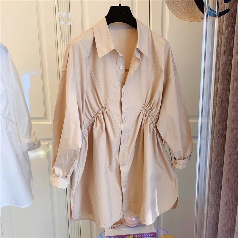 Early spring outfit 2023 new European French chic top design sense Small crowd shirts Hong Kong style shirts Women