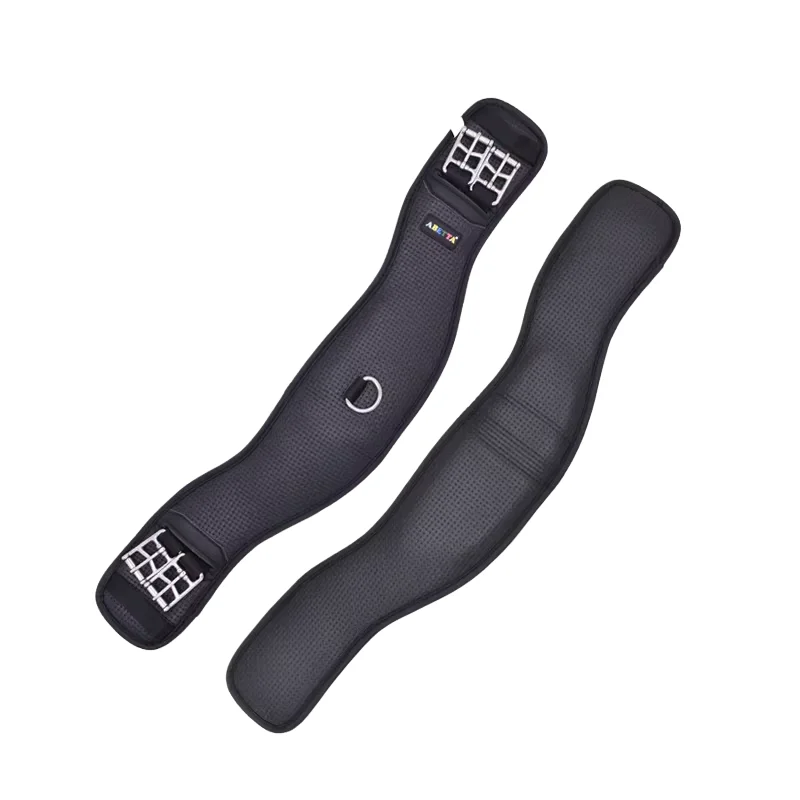 horse-cinch-dressage-girth-elastic-ends-endurance-race-cinch-double-sliding-buckle-anti-friction