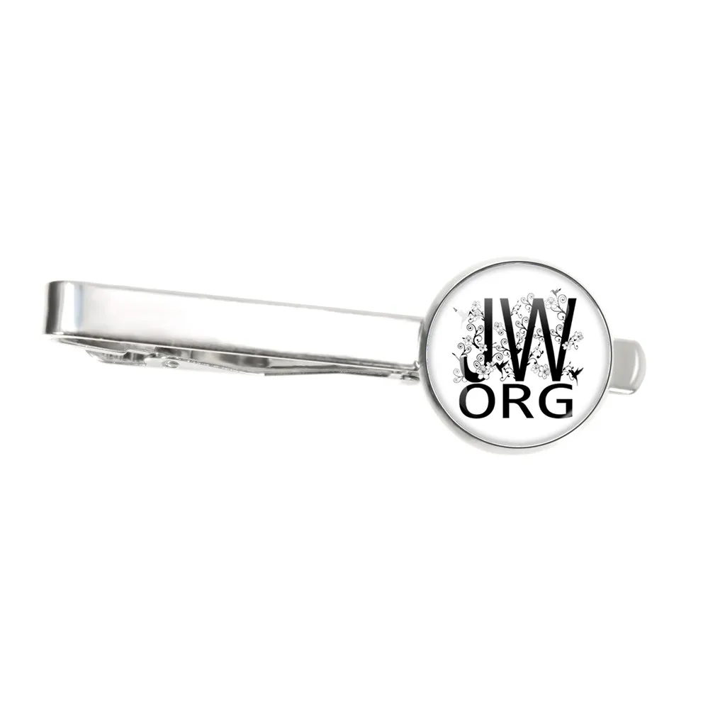 Hot Selling Personalized JW.org The Best Life Ever Tie Clip JW.ORG Tie Clip Glass Dome Handmade Jewelry For Men Gift