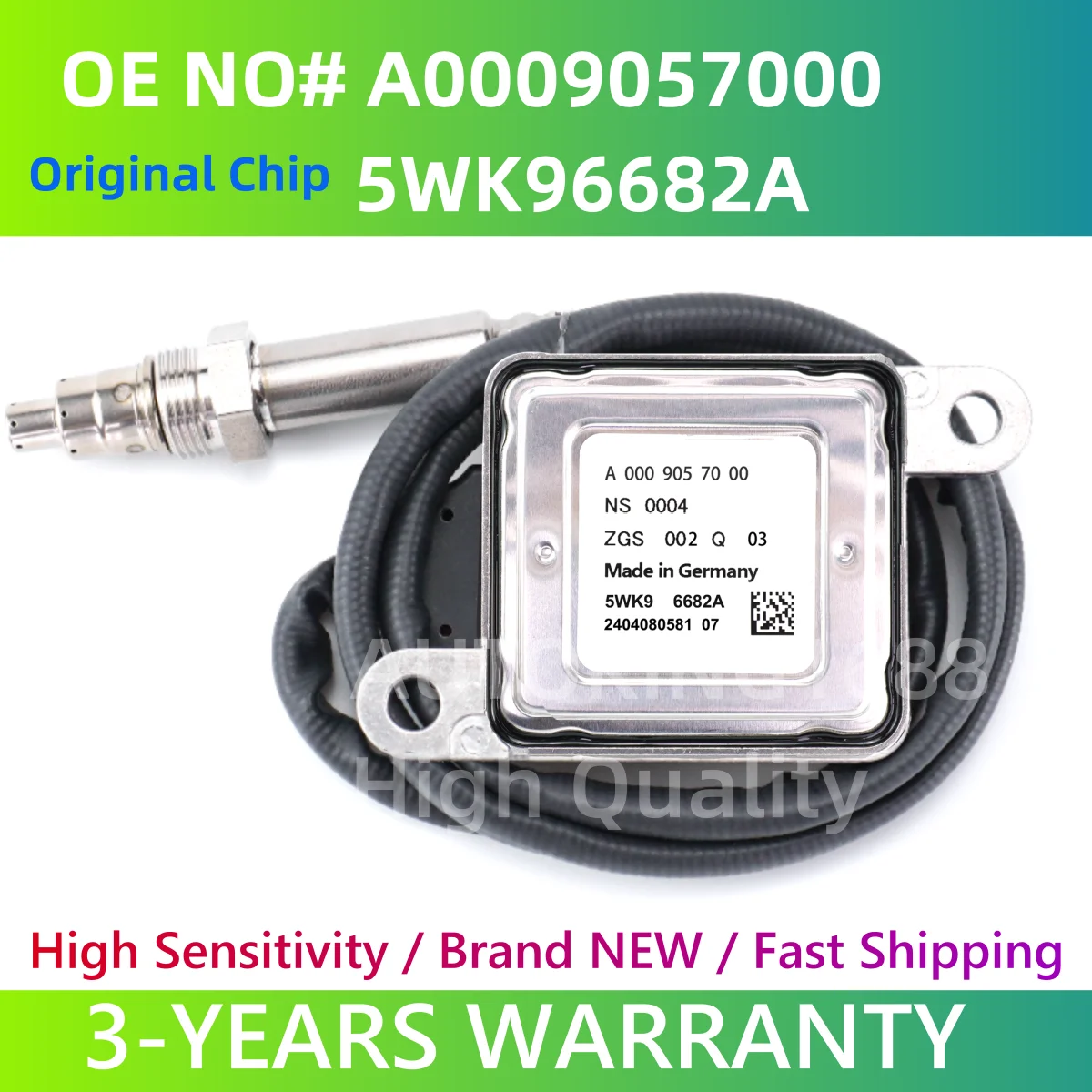 Original New Nitrogen Oxygen NOx Sensor 5WK96682A 5WK9 6682A A0009057000 For Mercedes Benz W222 W447 R172 X253 X222 C253