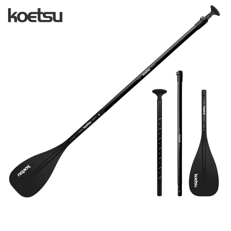 KOETSU Child Paddle Aluminum Alloy Adjustable Pulp Inflatable SUP Surfing Paddle Rubber boat Paddle