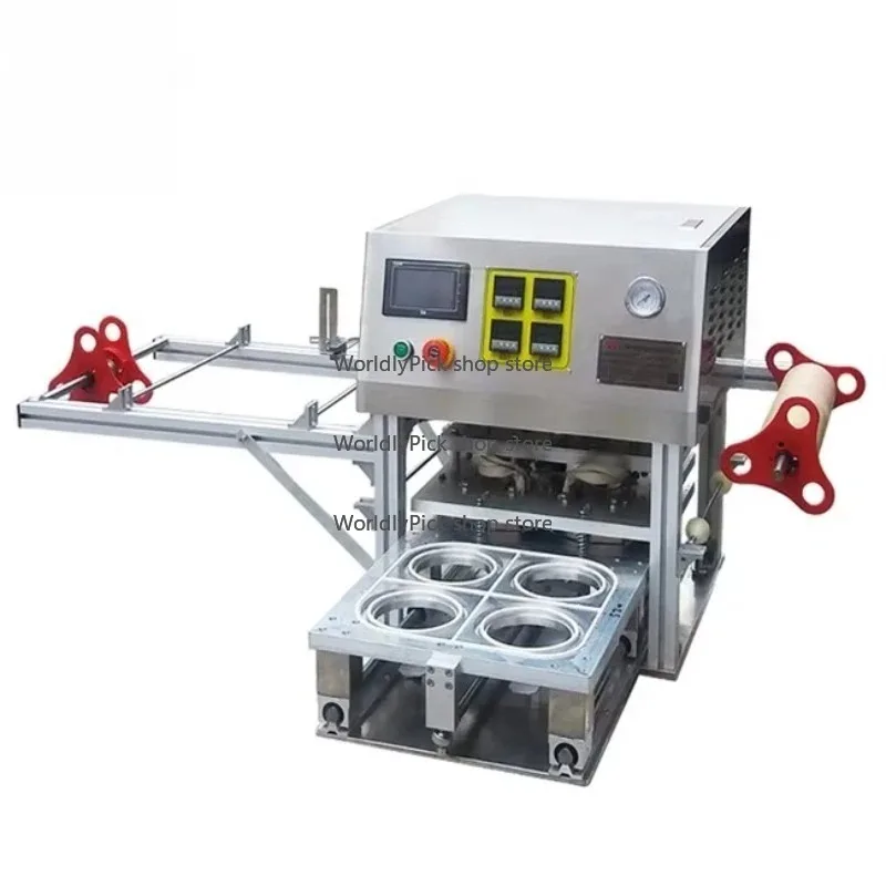 Automatic 4 Cups Sealing Machine for Bubble Tea And Yogurt Cup Sealing Hot Sale Commercial Kitchen Equipment