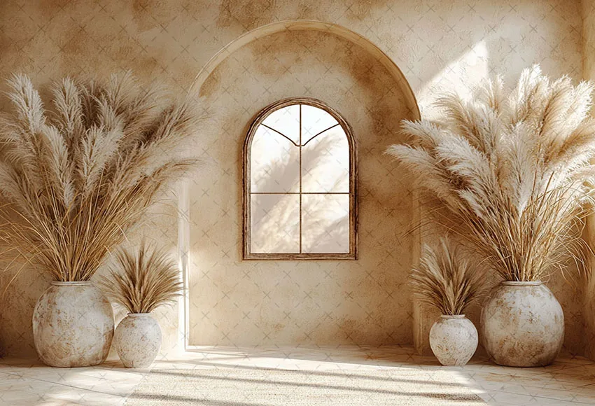 Mehofond Photography Background Boho Pampas Grass Arch Wall Adult Birthday Wedding Maternity Portrait Decor Backdrop Photo Studi