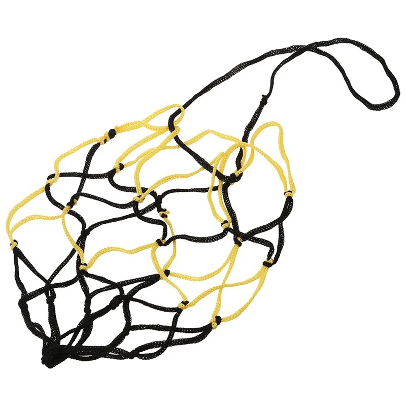 15PCS Nylon Net Bag Ball Carrier For 1 Volleyball Basketball Football Soccer