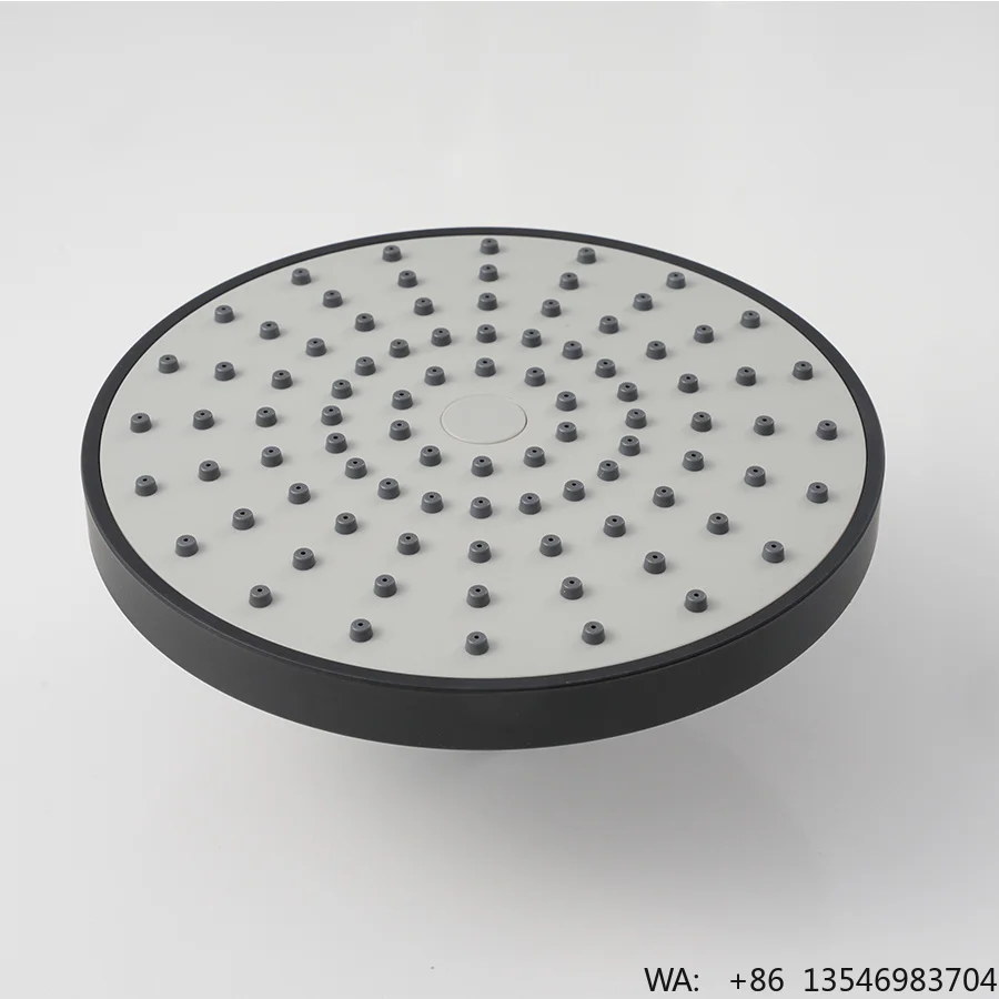 

Luxury 6 Inch Large Panel Rainfall Shower Head Matte Black High Pressure Water Saving Bathroom Ceiling Mount Shower Head