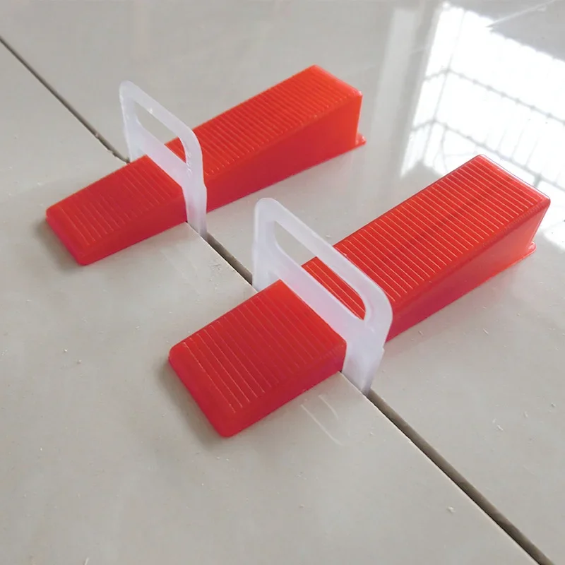 100pcs Tile Leveling System Laying Level Wedges Alignment Spacers Leveler Locator Spacers Flooring Wall level 0.35mm 0.5mm