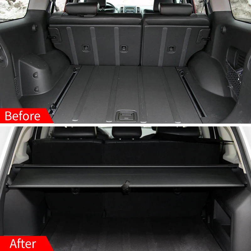For 2005-2015 Nissan Xterra accessories Privacy Screen Retractable Trunk Security Tonneau Cover Luggage Shield Shade Cargo Cover