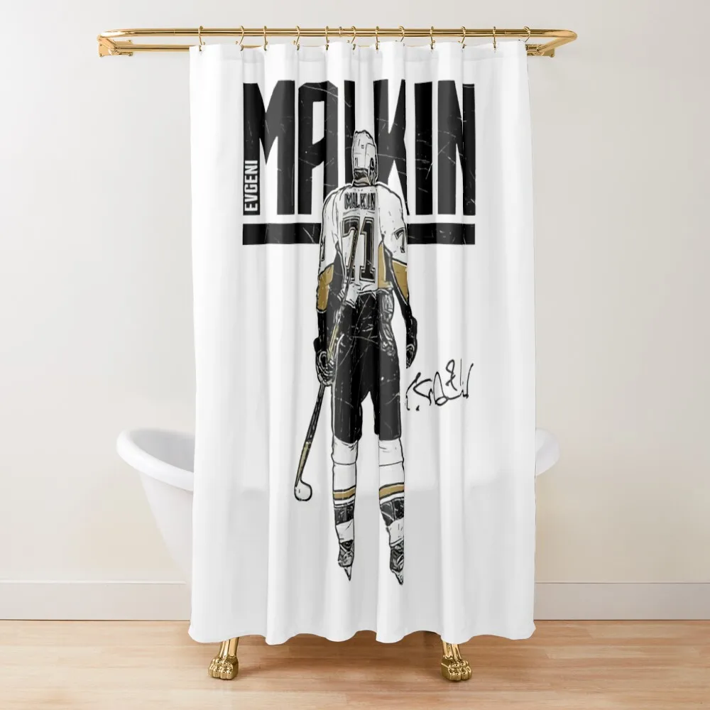 

Evgeni Malkin Hyper Shower Curtain Cover For Bathrooms With Beautiful Designs Curtain