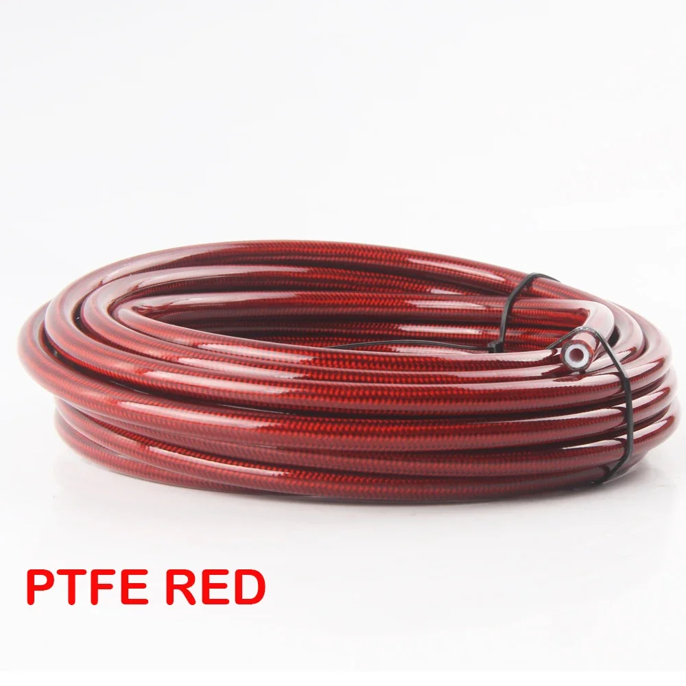 1 Meter Motorcycle AN3 Braided Stainless Steel Nylon Brake Line Hose Fluid Hydraulic Hose Ptfe Brake Line Gas Oil Fuel Tube Pipe