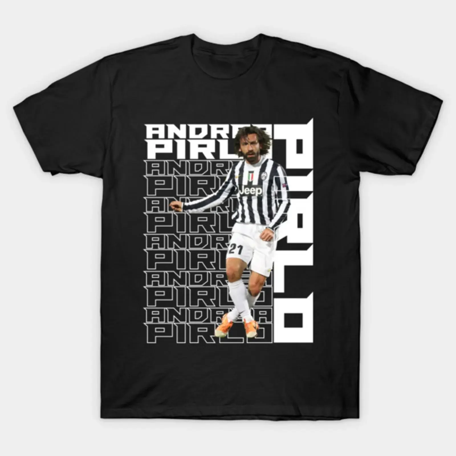Andrea Pirlo T Shirt vintage Washed Versatile homme Soft Stylish Stretched Comfortable Unisex Top For Everyday Wear Breathable