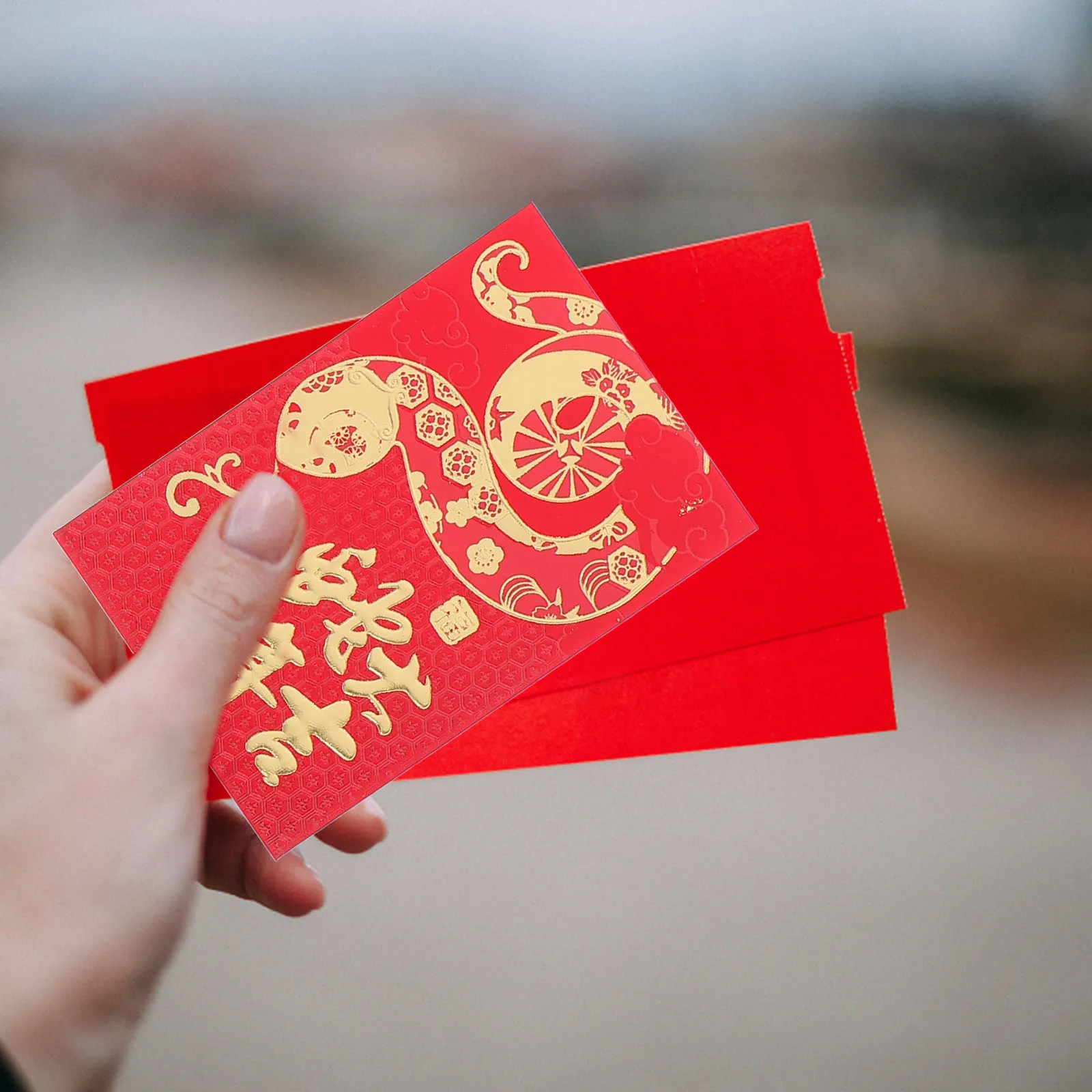 48 個の中国封筒 2025 年蛇年ラッキーマネーパケット結婚式誕生日現金封筒新年装飾用