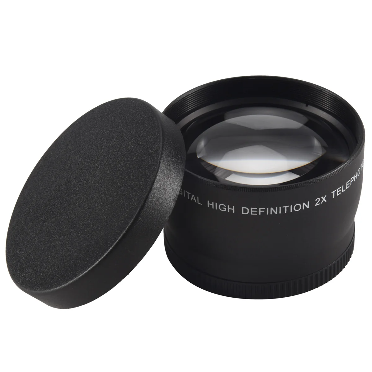 A26P 58mm 2X Telephoto Lens Tele Converter لكاميرات Canon Nikon Sony Pentax 18-55mm