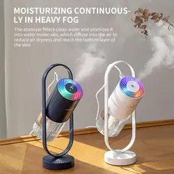 200ml Mini Desktop Humidifier - 360° Free Rotation, Usb Projection Cool Mist Diffuser Keep Your Home Or Bedroom Fresh And Humid