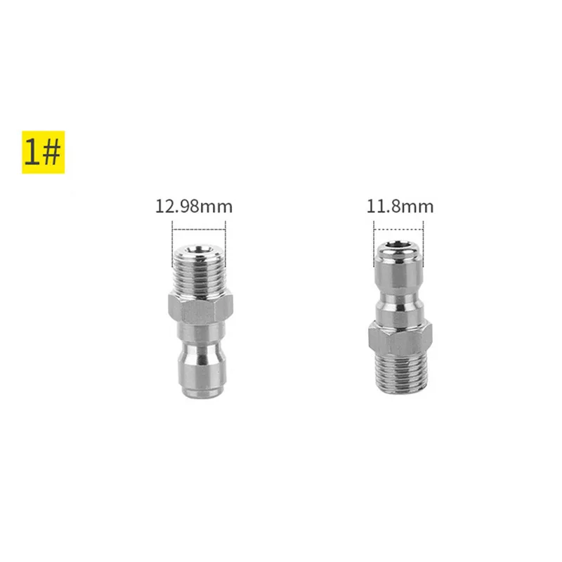 

1/4" Quick Connect Coupler Adapter-Car Clean 1~14# Washing Pressure Washer Connector for Quick Connecting Garden Hose Car Washer