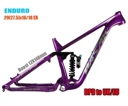 Bicycle Soft Tail Frame,Pasak, ENDURO, Full Suspension, Aluminium, MTB, DH AM Cycling Downhill, 29/27.5ER Boost, 148mm US Stock