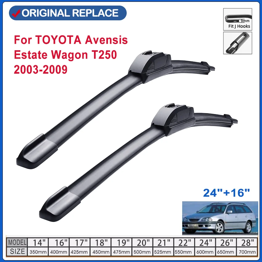 Auto Wischer LHD Für TOYOTA Avensis Kombi Wagon T250 2003-2009 24 