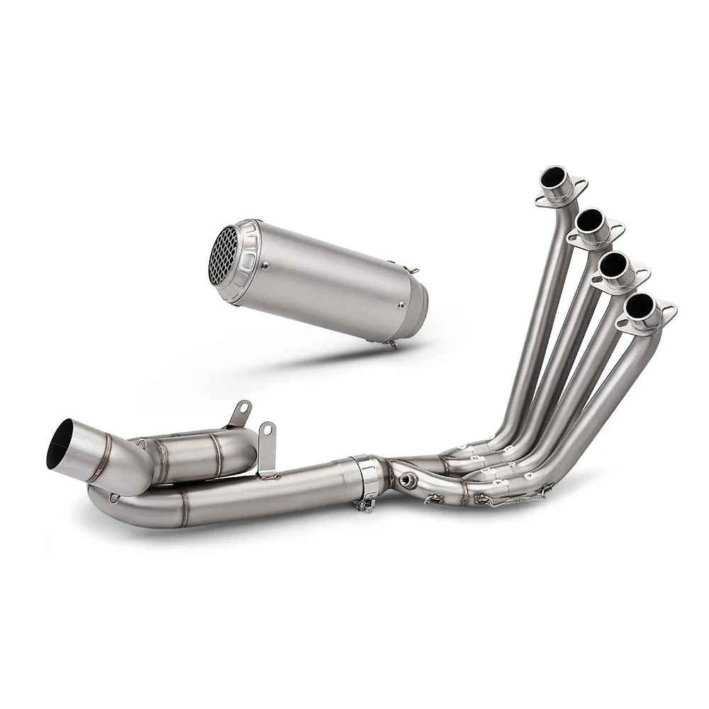 motorcycle Escape System for CB650F CBR650 Front mid Link Pipe 2014-2026 tubos de escape moto Accessory With 2 oxygen sensors view 4