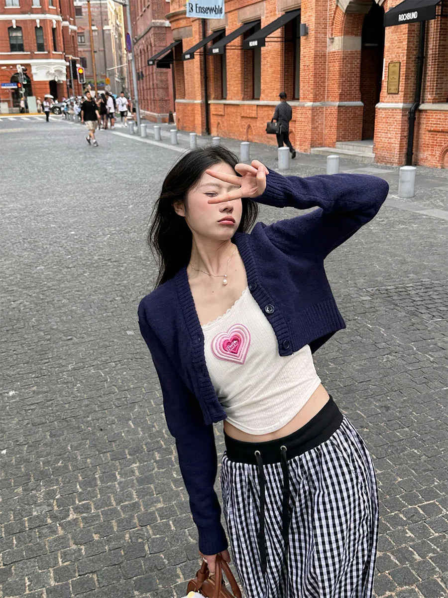 

Новый женский облегающий вязаный кардиган с длинным рукавом для ранней осени, топ для похудения, верхняя одежда