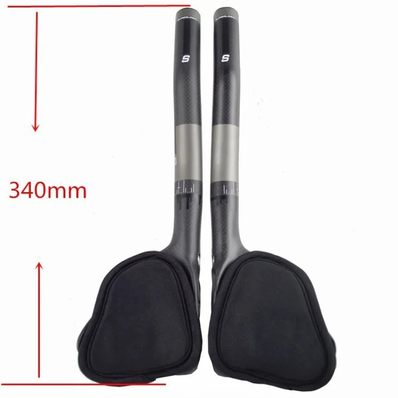 مقبض TT لدراجة الطريق من ألياف الكربون #4