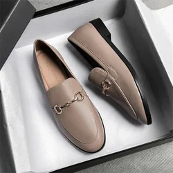 Womens Shoes Flats Loafers Ladies Fashion Leather Brand Sneakers Womens Designer Flat Ladies Shoes Woman Luxury Female Footwear