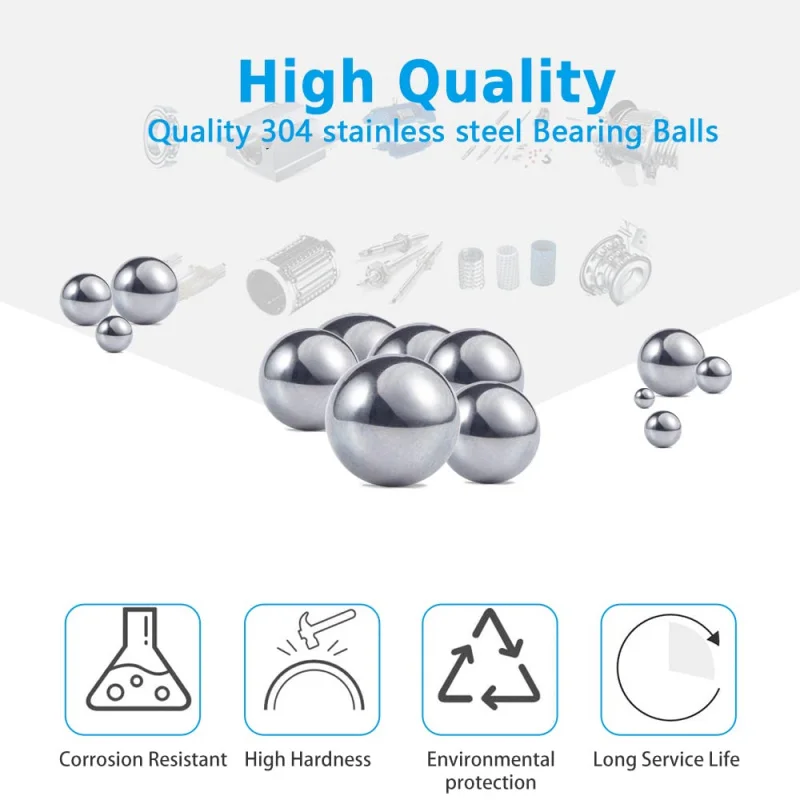 200PCS 5.5mm Stainless Steel Paint Mixing Balls - Model Paint Agitator Balls for Art, Crafts & DIY (0.22