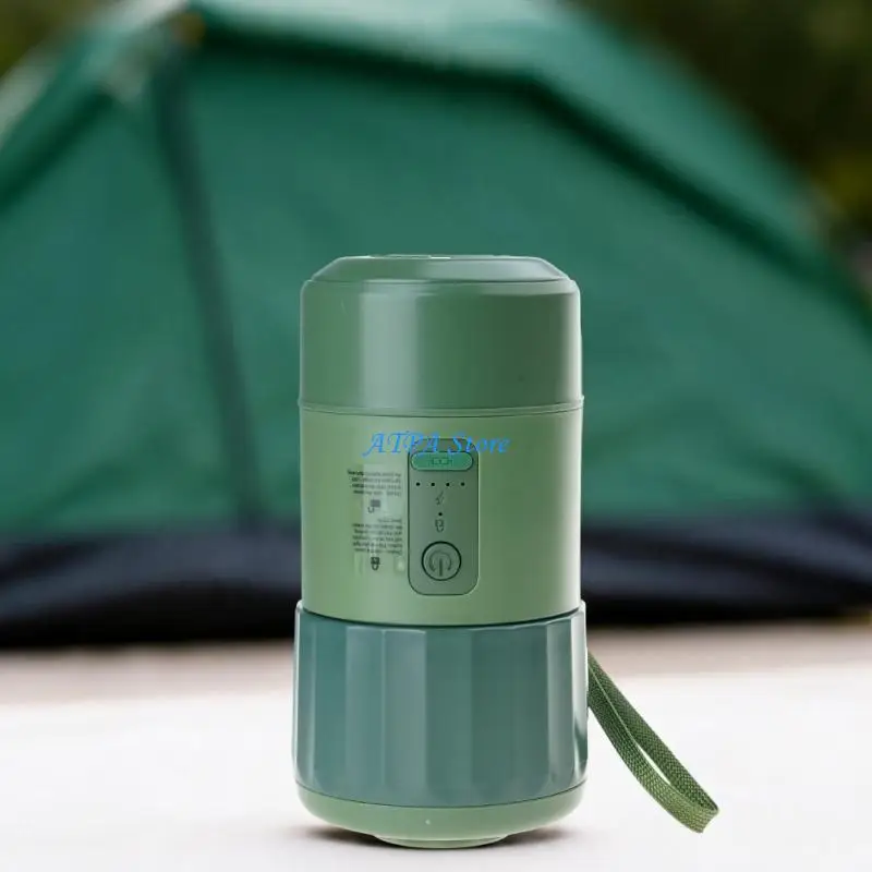 U13C Rechargeable Camp Inflator with Cylindrical Grip Design Plastic for Tent Filling