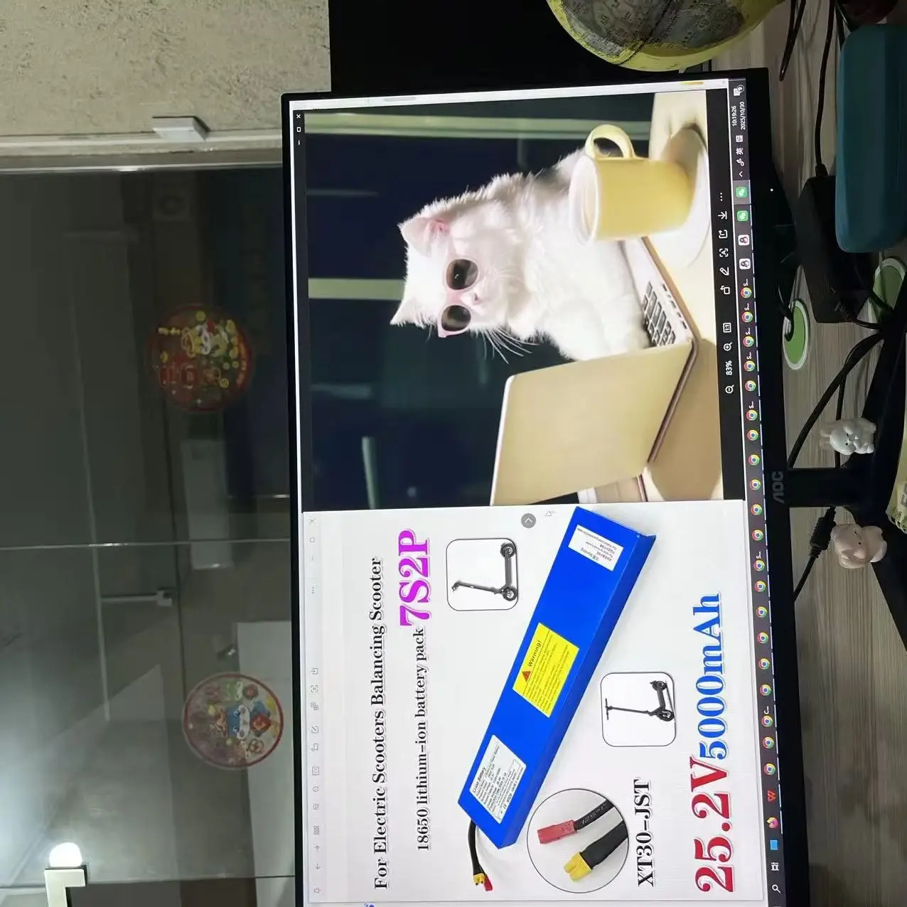 

18650 7s2p 25.2V 5.0ah Battery Lithium Ion Battery 25.2V 5000Mah for Electric Scooters Balancing Scooter