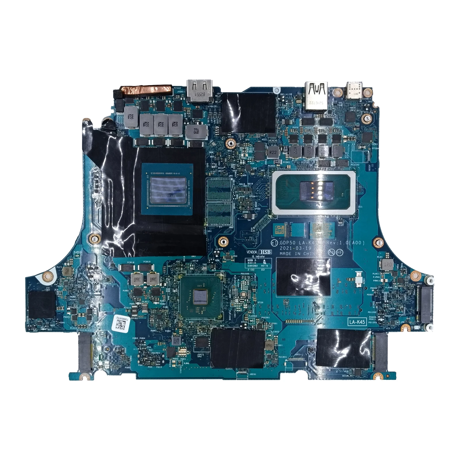 0284MK 0836K6 pour Dell G15 5511 carte mère d'ordinateur portable SRKT3 i7-11800H GN20-E3-A1 6GB RTX3060 carte mère avec Port de clavier LA-K452P