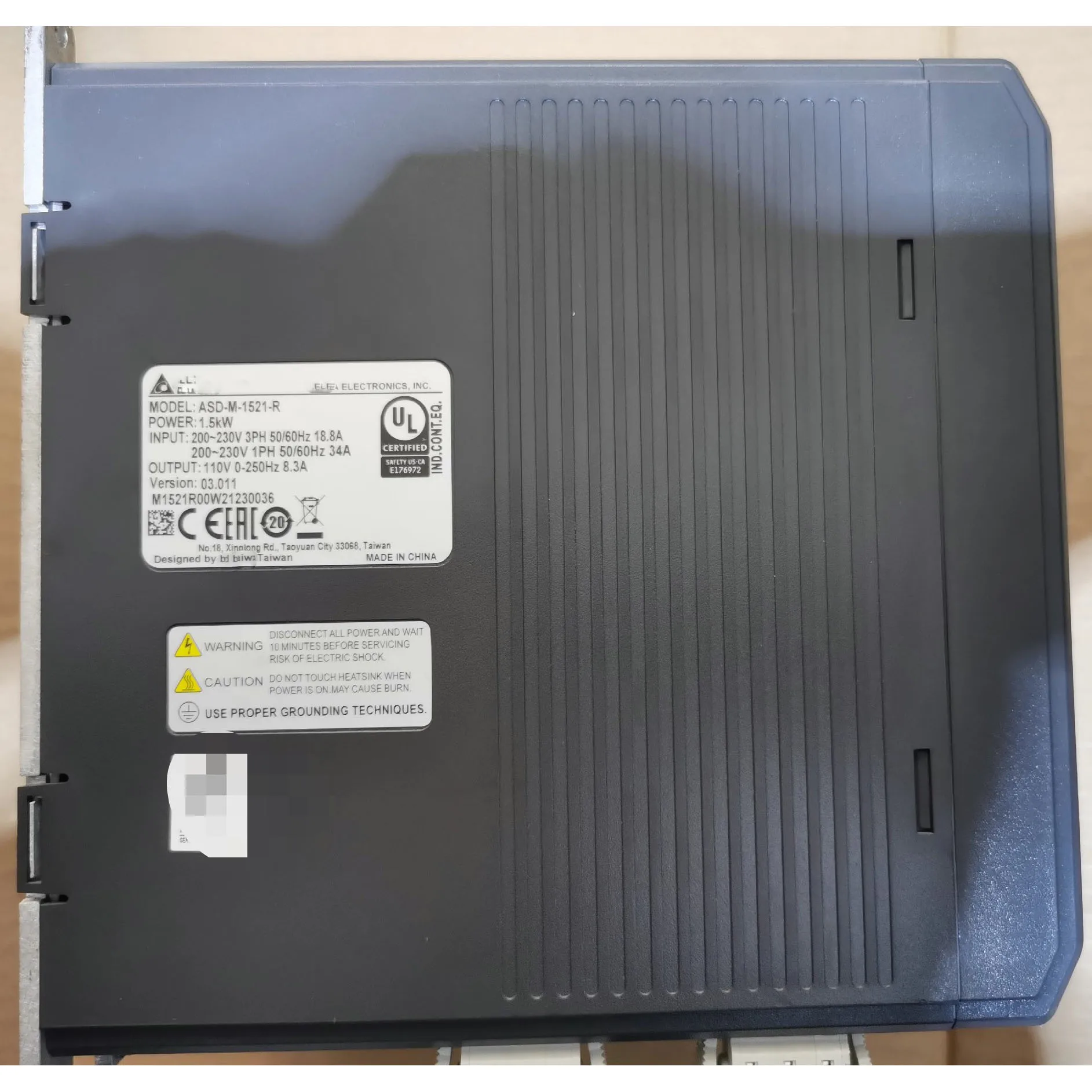 ASD-M-1521-R เซอร์โวไดรฟ์ พร้อมการรับประกัน