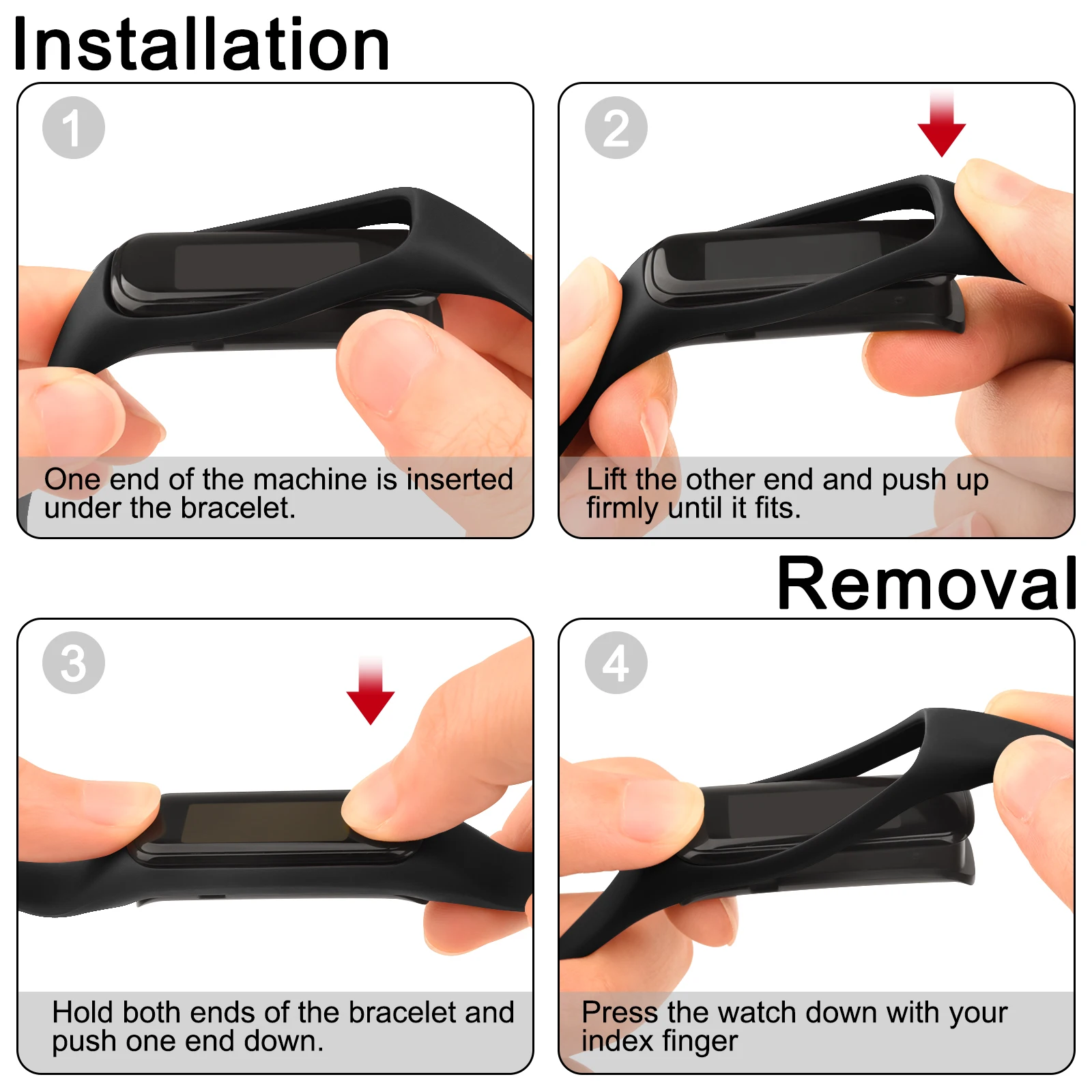 4Pcs/lot Soft Silicone Watch Band For Samsung Galaxy Fit 2 Strap Bracelet For Samsung Galaxy Fit 2 Correa Wristband Replacement