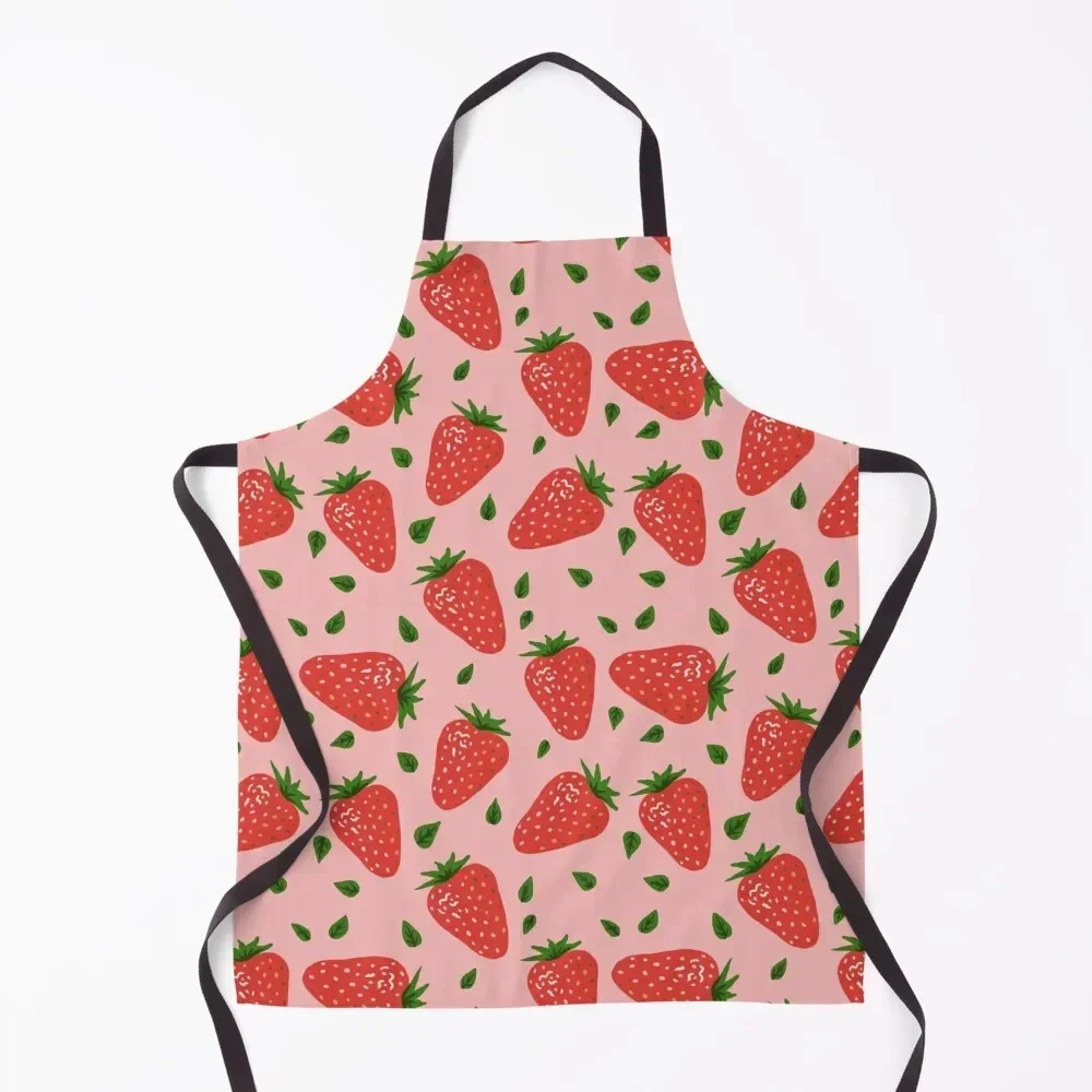 

Strawberries in Summer Pattern Apron New year's kitchen utensil Kitchen accessories Kitchen on the wall Apron