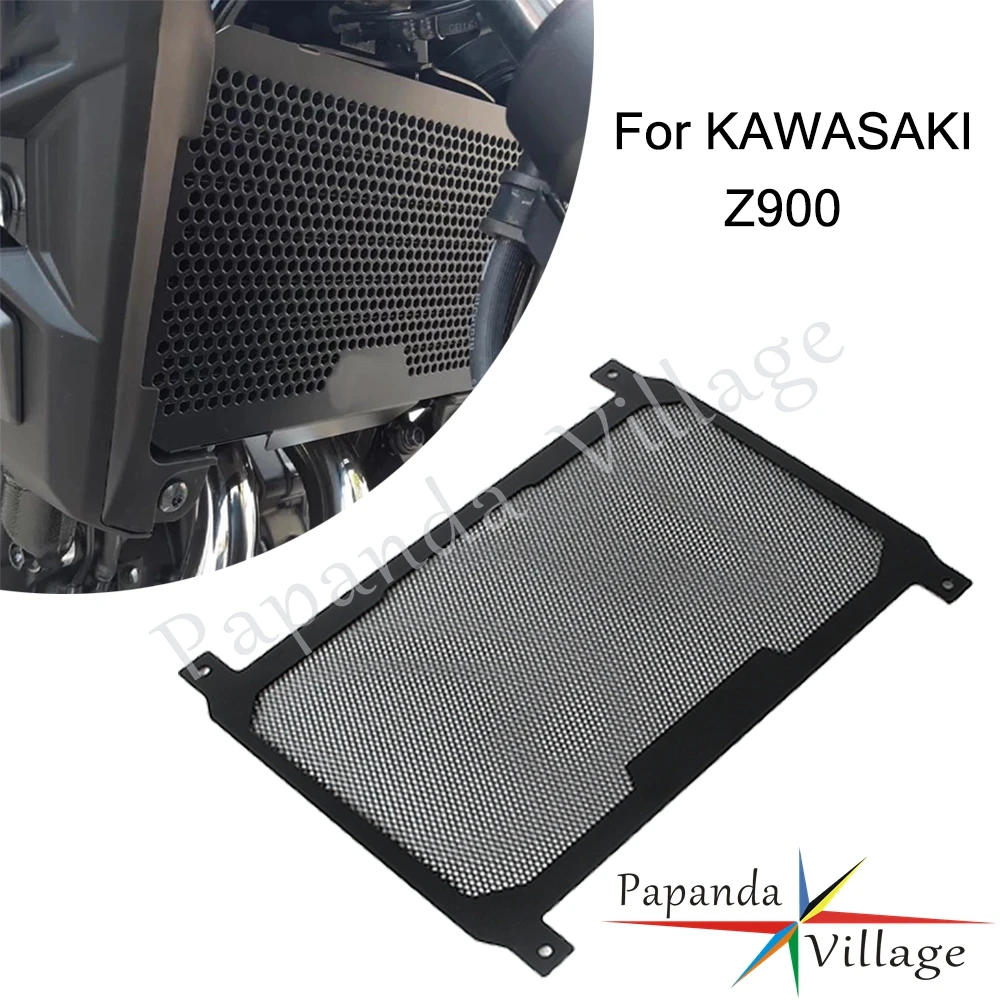 Motorcycle Radiator Shroud Grille Cover Oil Cooler Engine Tank Engine Guard Protector For KAWASAKI Z900 Z 900 Black  Accessories