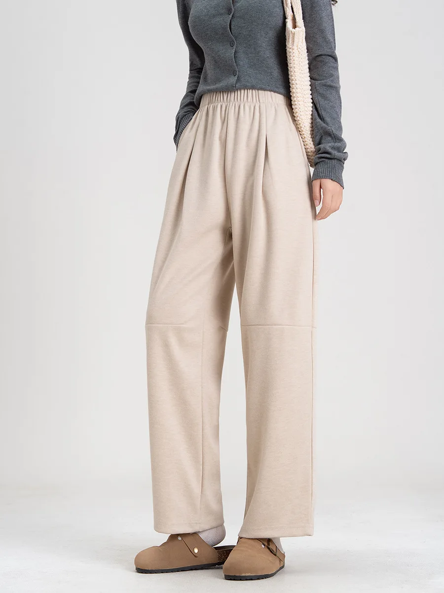 Broek met wijde pijpen Comfortabel Dames Herfst Wijde pijpen Ademend Frans Delicaat Modern Professioneel Dagkleding Softshell Elastisch Woon-werkverkeer