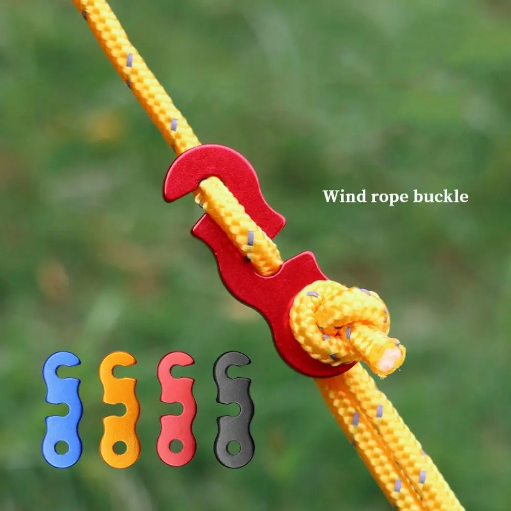 

10pcs Adjustable Camping Tent Cord Buckle Wind Rope Buckle S Type Tent Rope Buckles No Deformation Fixing Buckle