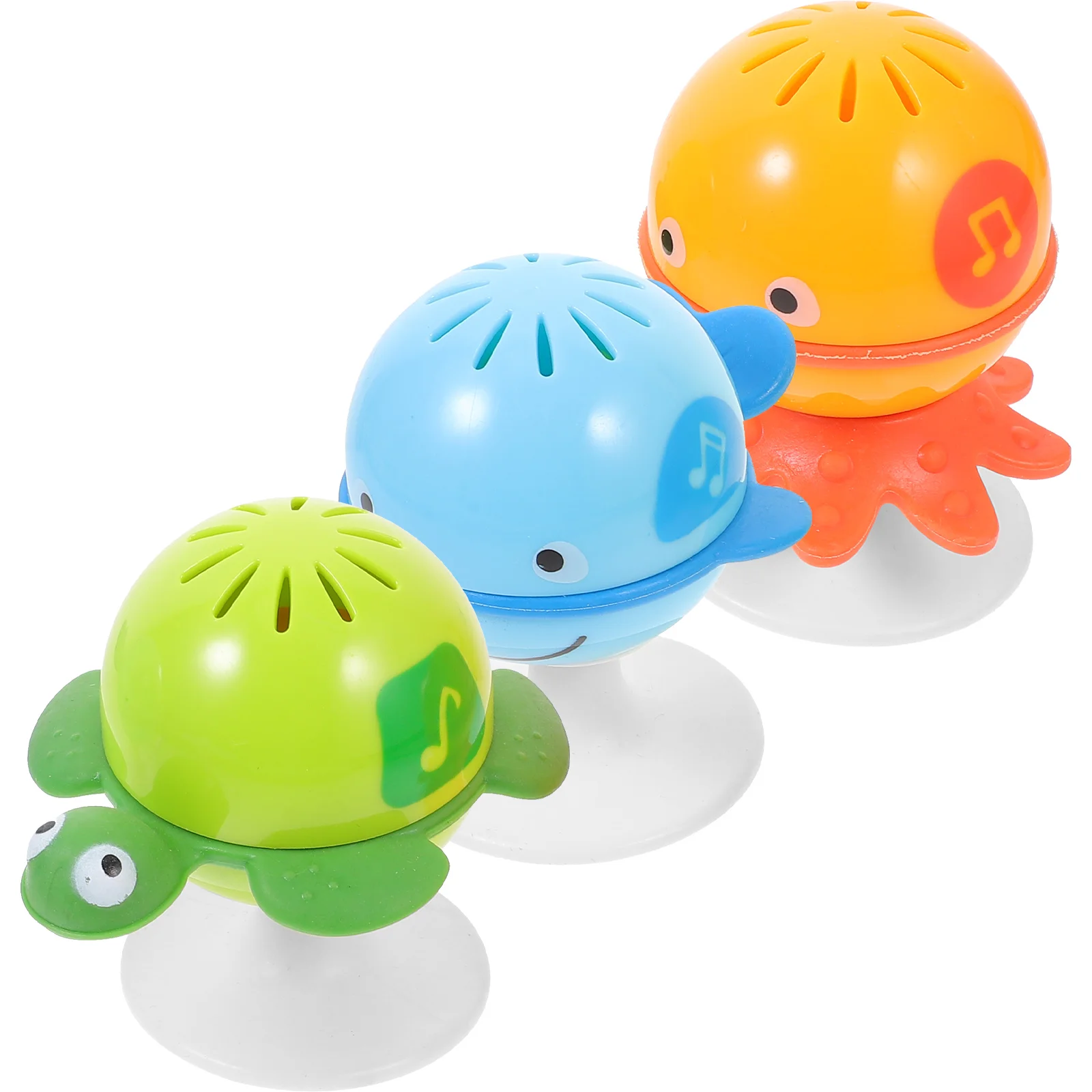 

3 Pcs The Bell Noise Maker Infant Plaything with Suction Cups Baby Hand Music Toys