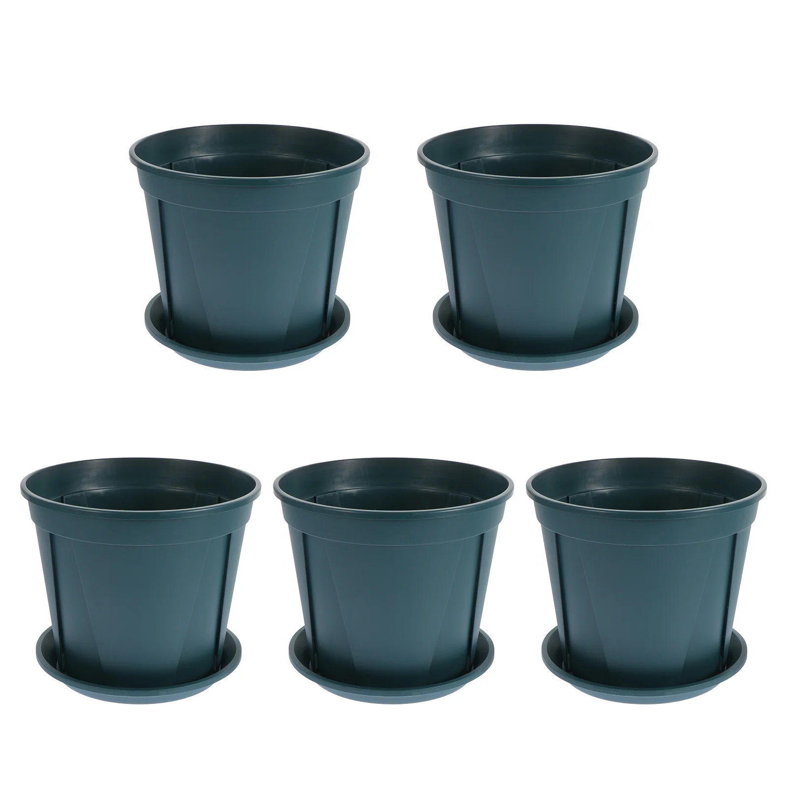 

5 Sets Flower Stand Root Control Gallon Pots Baby Artificial Outdoor Plants Plastic with Tray