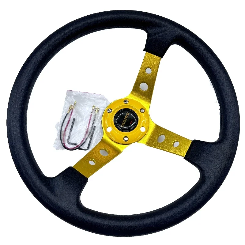 

350MM/14inch Universal Aluminum Car Racing Steering Wheel Sports Drifting Wheel &Horn Button Aluminum