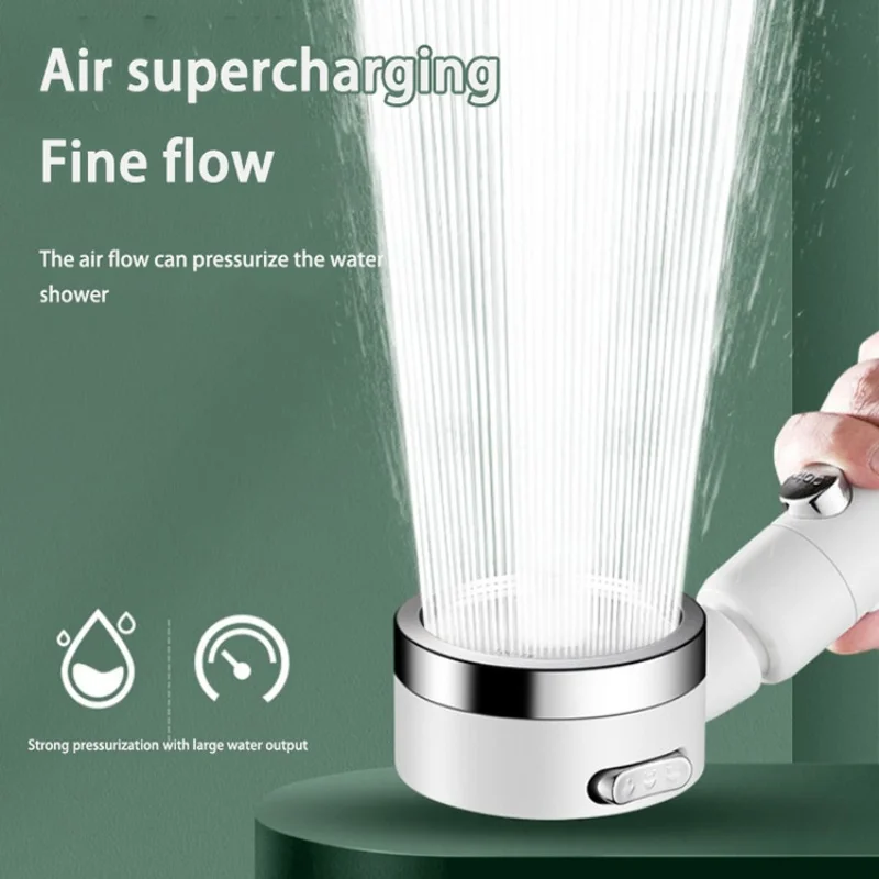 Midea 3 Modes High Pressurized Shower Head  Adjustable Water Saving Nozzle Handheld Shower Nozzle Household Shower Accessories