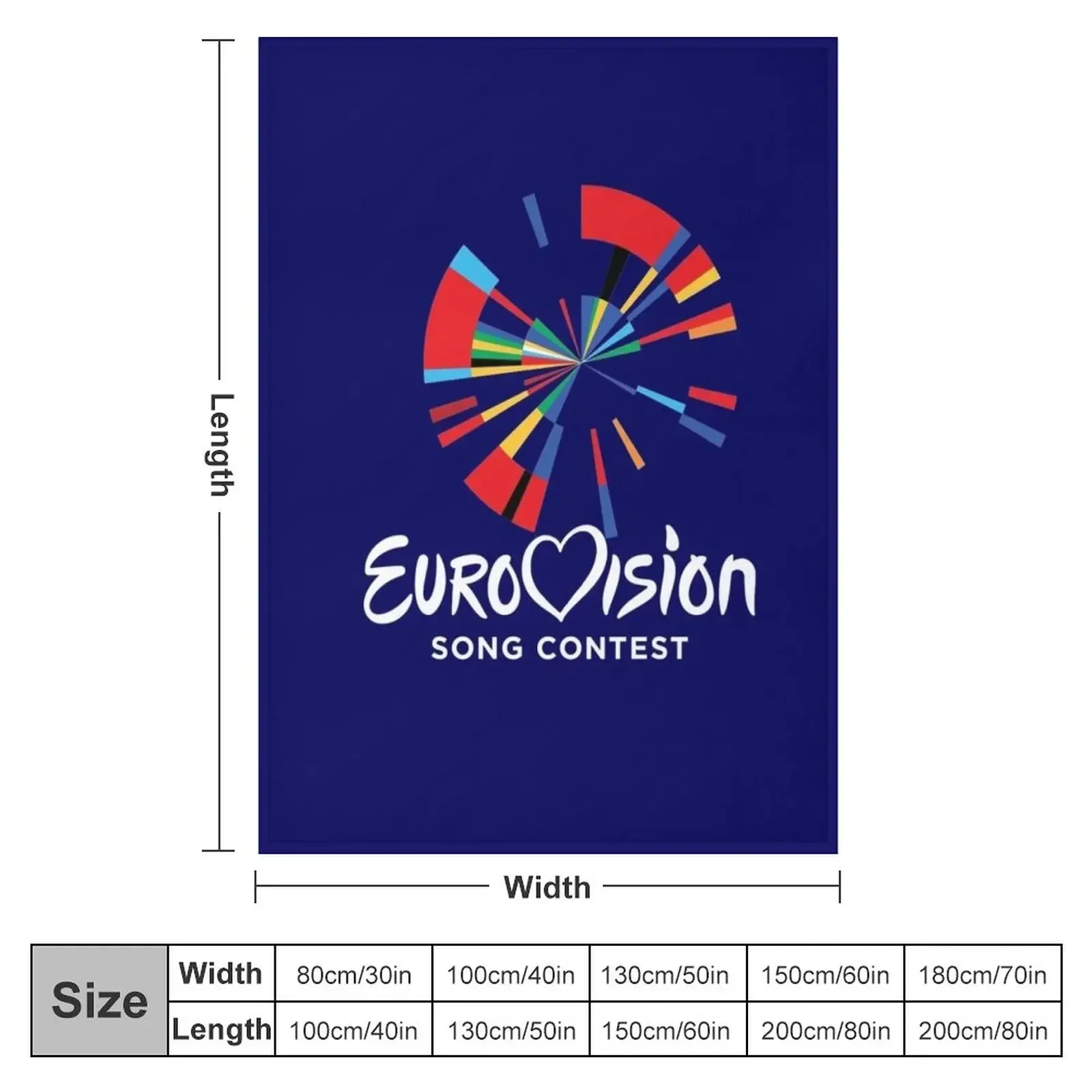 eurovision song contest classic logo Throw Blanket Summer Bedding Blankets Soft Blanket Thermal Blankets For Travel