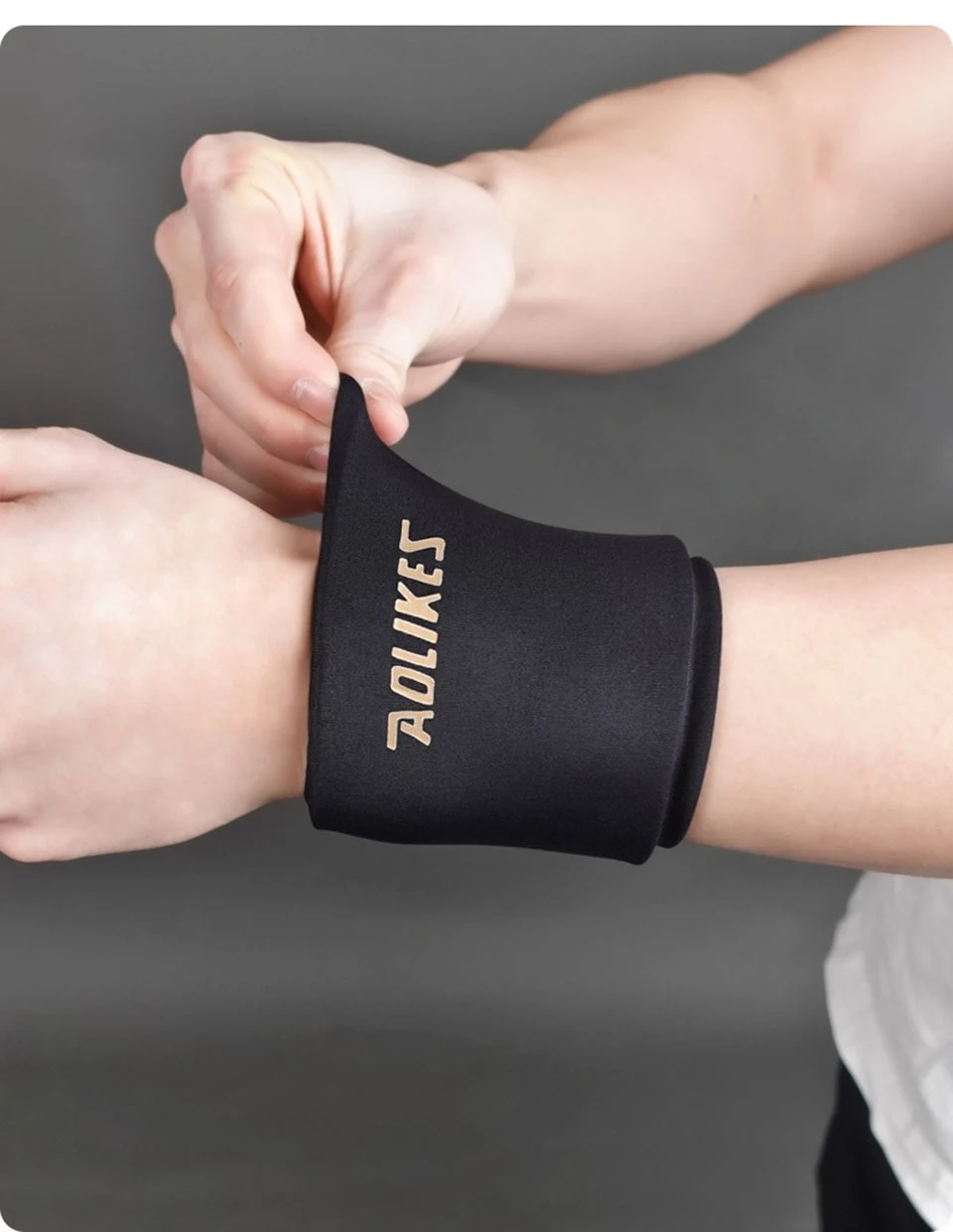 AOLIKES 1PCS Wrist Ice Pack Wrap for Pain Relief, Reusable Wrist Brace Cold Gel Ice Pack for Injuries, Hot & Cold Compress Wrist