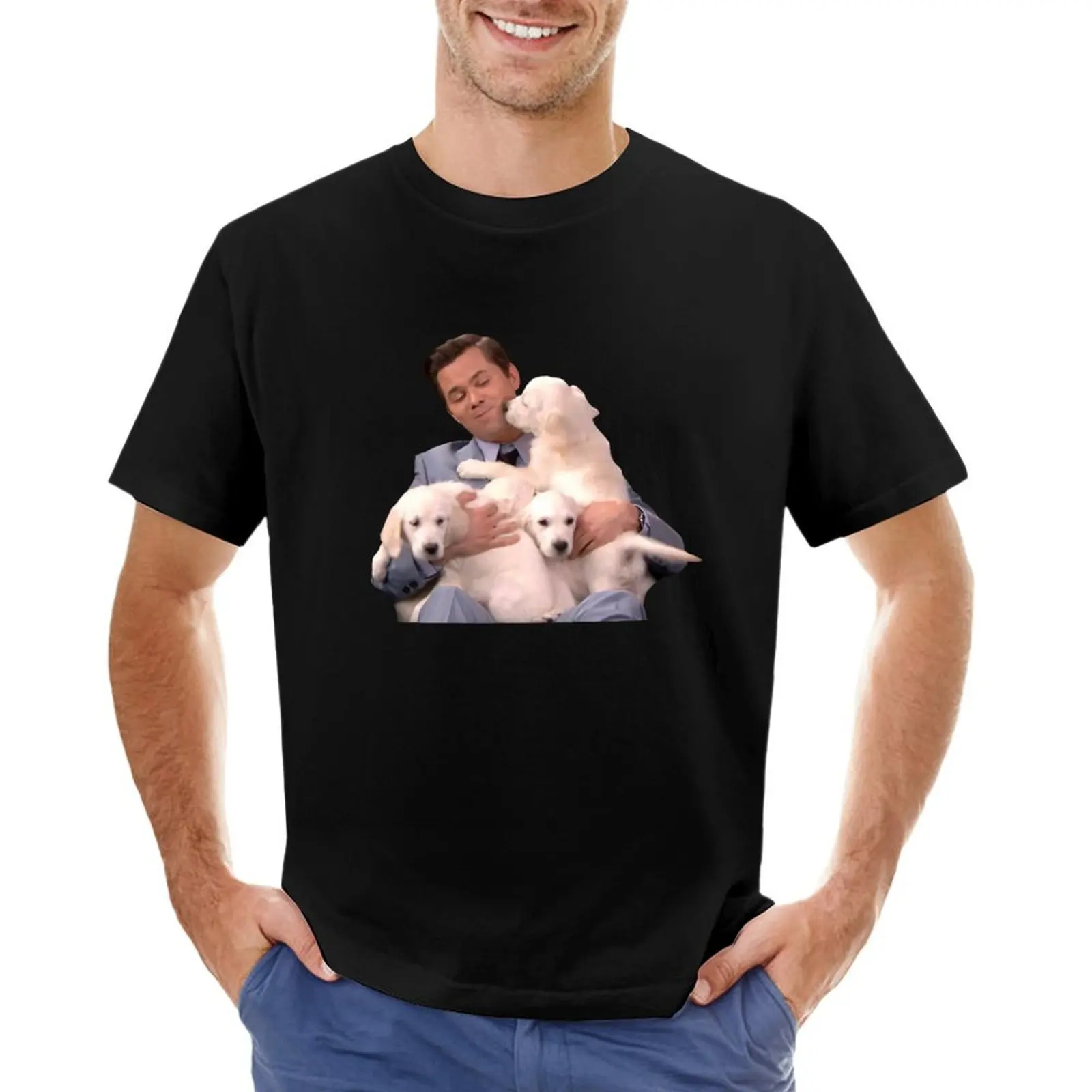 ANDREW RANNELLS AND SOME PUPPERS T-Shirt aesthetic clothes shirts graphic anime stuff graphic t shirts Men's clothing