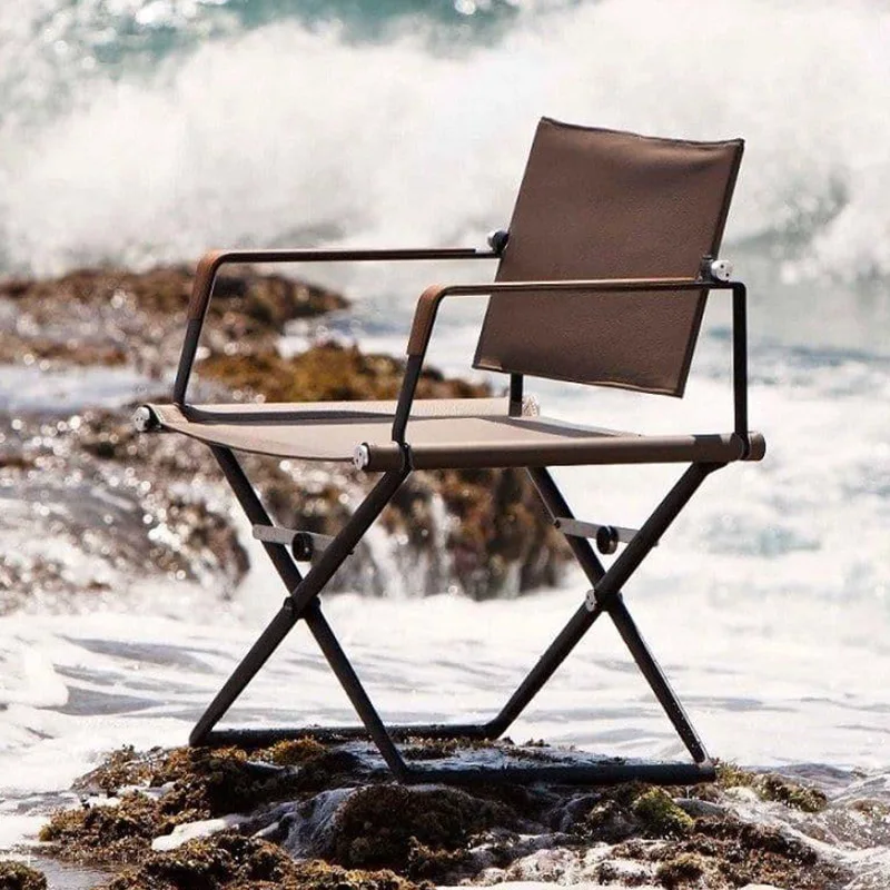 

Folding canvas lounge chair outdoor props back chair office makeup