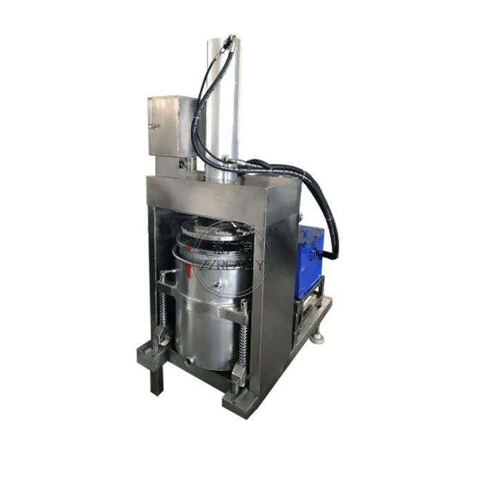 Exprimidor hidráulico de 200L y 300L de capacidad, prensa en frío, máquina extractora hidráulica de un solo tanque de acero inoxidable 304