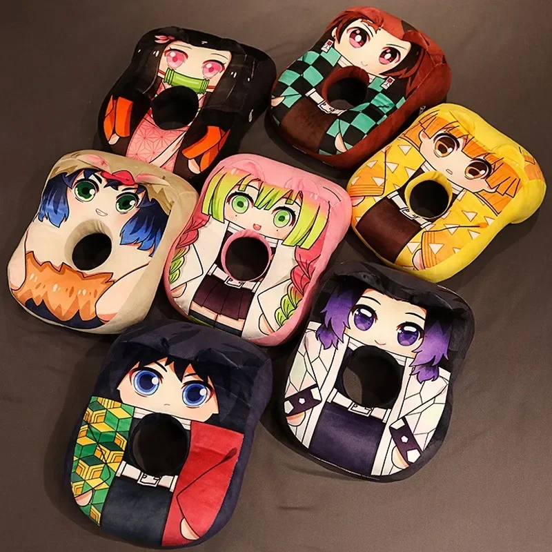

Demon Slayer Plush Stuffed Massage Pillows Kimetsu No Yaiba Dakimakura Kawaii Anime Neck Pillow Cute Tanjirou Nezuko Cushions
