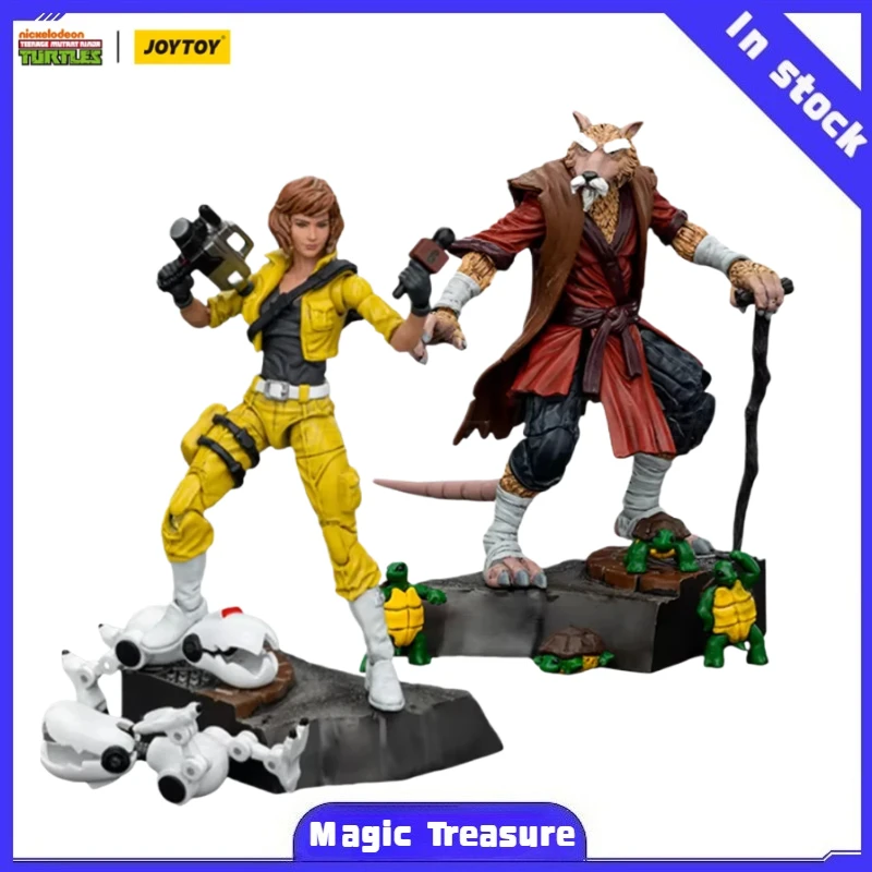 

【MT】JOYTOY TMNT Ninja Turtles Splinter April O'Neil 1/18 Action Figure Anime Toys