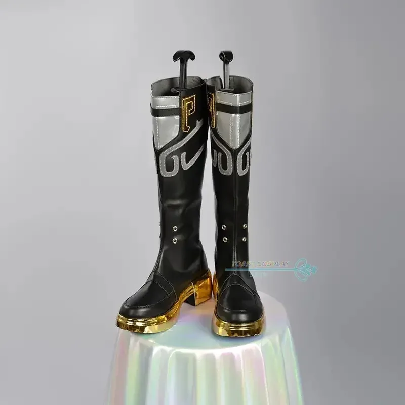 

qq 123Jing Honkai Star Rail аниме игра Cos ботинки комиксов Цзин Юань косплей костюм реквизит обувь для Con Хэллоуина