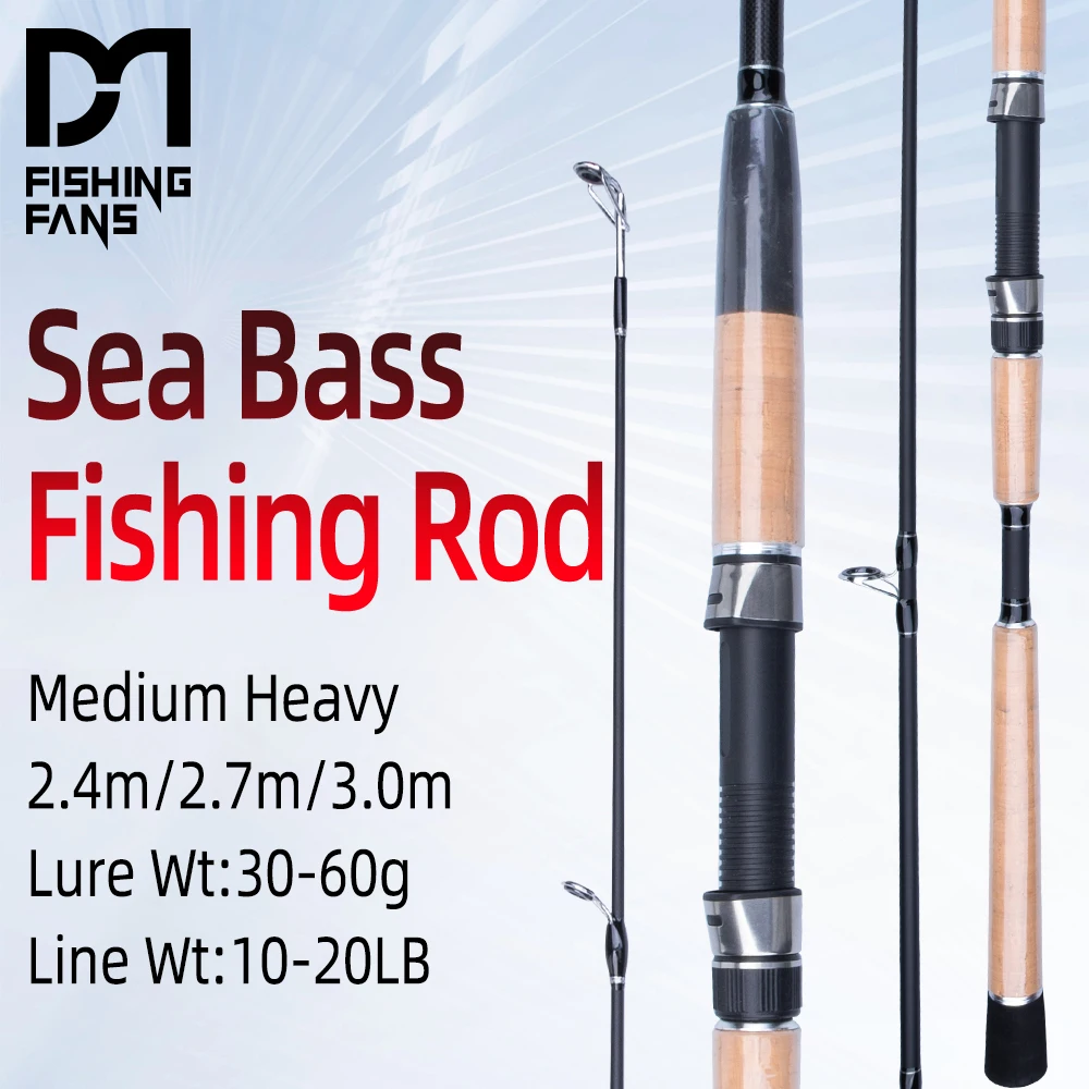 

2,4 м 2,7 м 3,0 м морская окунь лодка Inshore длинный бросок спиннинг MH высокопрочная приманка WT 30-60 г высокоуглеродистая рыболовная приманка BASS Rod