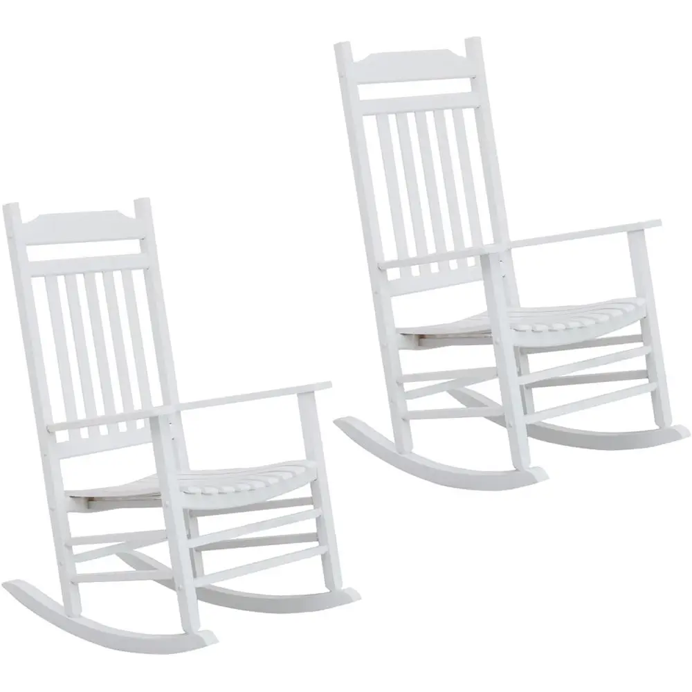 

Комплект из 2 уличных кресел-качалок или деревянной мебели для террасы, балкона, подходят для использования в помещении и на улице