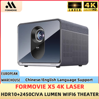 Formovie X5 4K Projector 4500ANSI Lumen For Home Laser Theater HDR10+Wifi6 3840*2160P Native Bright ALPD MEMC Fengmi Cinema