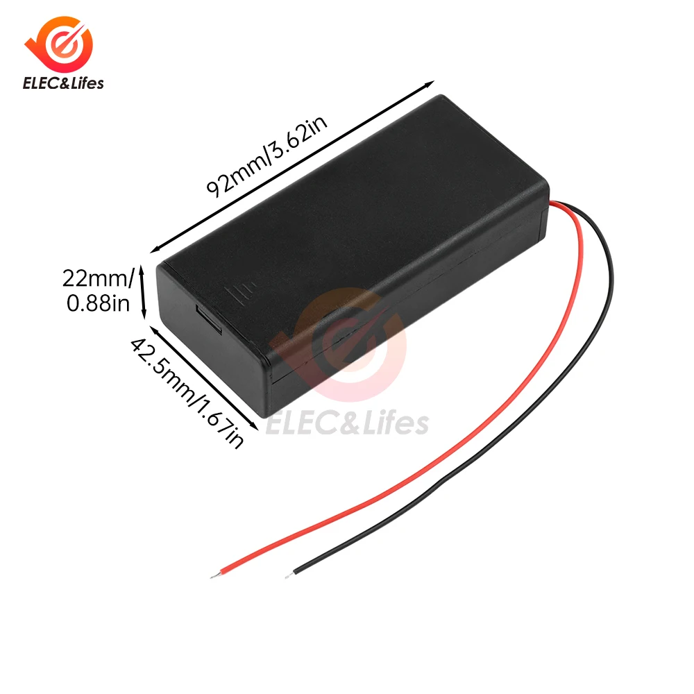 Новые чехлы для аккумуляторов DIY ABS 18650, 2X 18650, держатель для аккумуляторов, ящик для хранения, чехол с 2 слотами, контейнер для батарей, жесткий штифт
